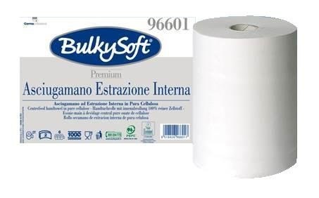 Ręcznik w roli centralnego dozowania midi (6rolek) biały, celuloza, 2w, 150m, PREMIUM, 96601, BULKYSOFT Bulky Soft