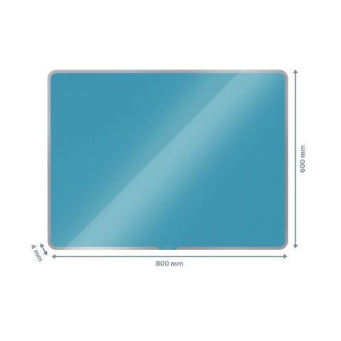 Szklana tablica magnetyczna Leitz Cosy 80x60cm, niebieska 70430061 Leitz Szklana tablica magnetyczna Leitz Cosy 80x60cm, niebieska 70430061 Leitz