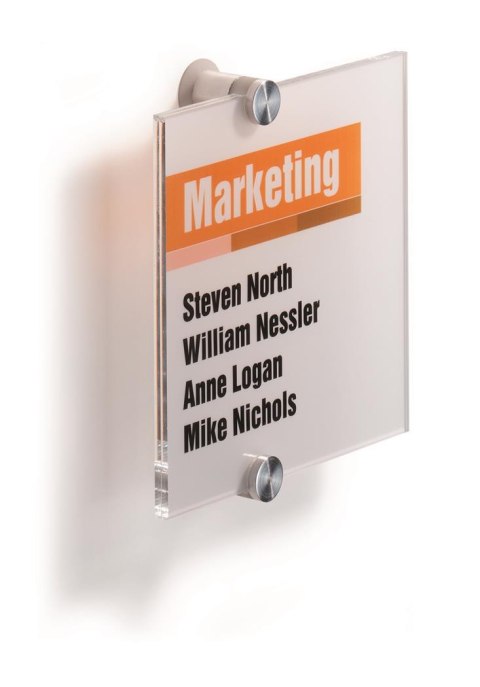 Tabliczka infor.148*148 4822 CRISTAL SIGN Durable