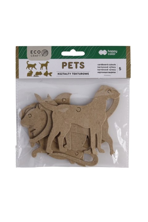 Zestaw kształtów tekturowych PETS, 5 szt, 12x6 cm, Happy Color HA 4512 1206-PE5 Happy Color Zestaw kształtów tekturowych PETS, 5 szt, 12x6 cm, Happy Color HA 4512 1206-PE5 Happy Color