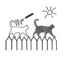 Zestaw kształtów tekturowych PETS, 5 szt, 12x6 cm, Happy Color HA 4512 1206-PE5 Happy Color