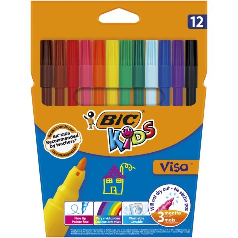 Flamastry BIC Kids Kid Visa , 888695 Bic Flamastry BIC Kids Kid Visa , 888695 Bic