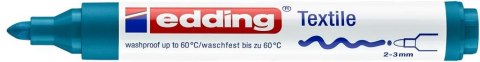 Marker do tkanin okrągła końcówka 3 mm błękit orientalny Edding 4500/033/BO Edding Marker do tkanin okrągła końcówka 3 mm błękit orientalny Edding 4500/033/BO Edding