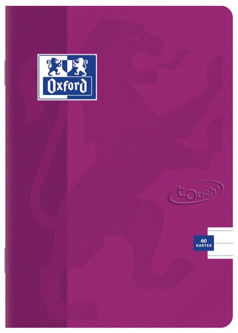 Zeszyt A5 60k, linia z marginesem, OXFORD, TOUCH 400074877 Oxford Zeszyt A5 60k, linia z marginesem, OXFORD, TOUCH 400074877 Oxford