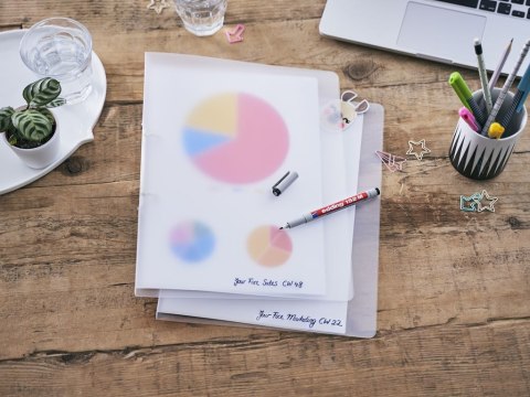 Marker OHP 152 M EDDING czarny zmywalny Edding