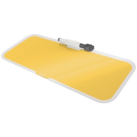 Szklany notatnik na biurko Leitz Cosy, poziomy, żółty 52690019 Leitz Szklany notatnik na biurko Leitz Cosy, poziomy, żółty 52690019 Leitz
