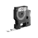 Taśma DYMO D1 - 12 mm x 7 m, czarny / biały S0720530 do drukarek etykiet Dymo