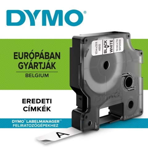 Taśma DYMO D1 - 12 mm x 7 m, czarny / biały S0720530 do drukarek etykiet Dymo Taśma DYMO D1 - 12 mm x 7 m, czarny / biały S0720530 do drukarek etykiet Dymo