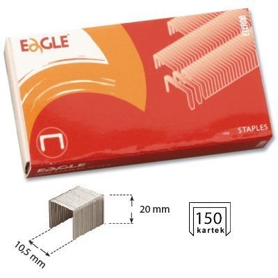 Zszywki 23/20, do 170 kartek, 1000 szt. EAGLE 110-1330 Eagle Zszywki 23/20, do 170 kartek, 1000 szt. EAGLE 110-1330 Eagle