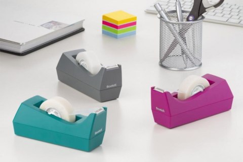 Dyspenser do taśm SCOTCH_ (C-38-M), w zestawie taśma Magic 19mmx8,9m, fioletowy Scotch 3M