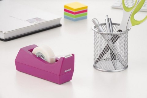 Dyspenser do taśm SCOTCH_ (C-38-M), w zestawie taśma Magic 19mmx8,9m, fioletowy Scotch 3M