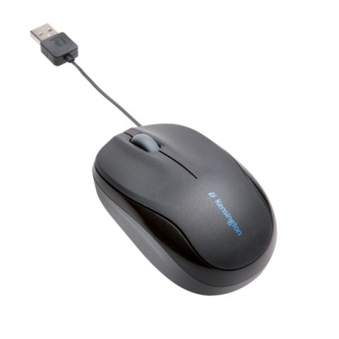 Mysz Kensington Pro Fit ze zwijanym kablem, czarna K72339EU Kensington Mysz Kensington Pro Fit ze zwijanym kablem, czarna K72339EU Kensington
