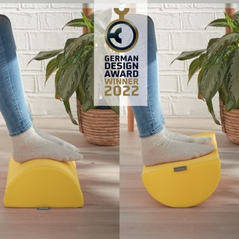 Podnóżek Leitz Ergo Cosy, żółty 53710019 Leitz Podnóżek Leitz Ergo Cosy, żółty 53710019 Leitz