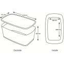 Pojemnik MyBox duży z pokrywką, biało-fioletowy 52161062 Leitz