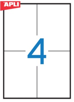 Etykiety 01280 105*148 (100) permanentne APLI Apli