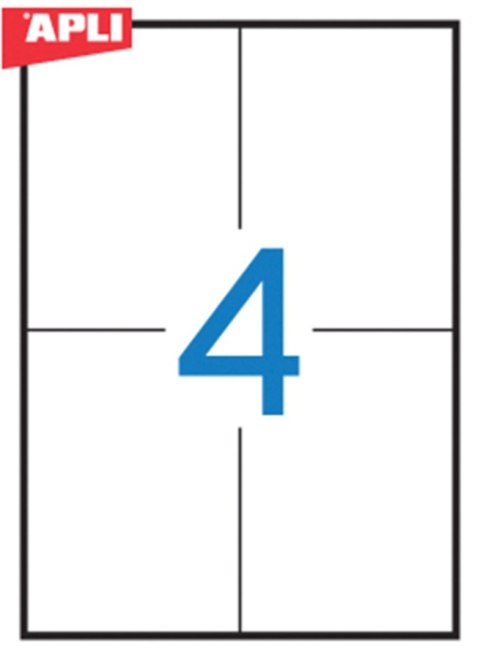 Etykiety 01280 105*148 (100) permanentne APLI Apli