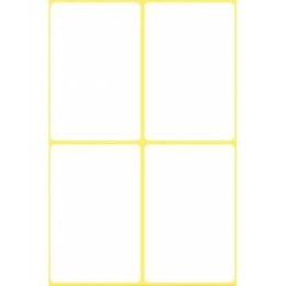 Trwałe minietykiety do opisywania ręcznego, 24 etyk./op., 54 x 35 mm, białe, AVERY ZWECKFORM, 3087 Avery Zweckform