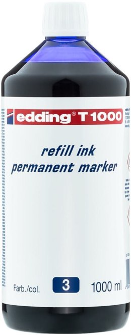 Tusz do markerów permanentnych 1000 ml niebieski EDDING T1000/003/N Edding
