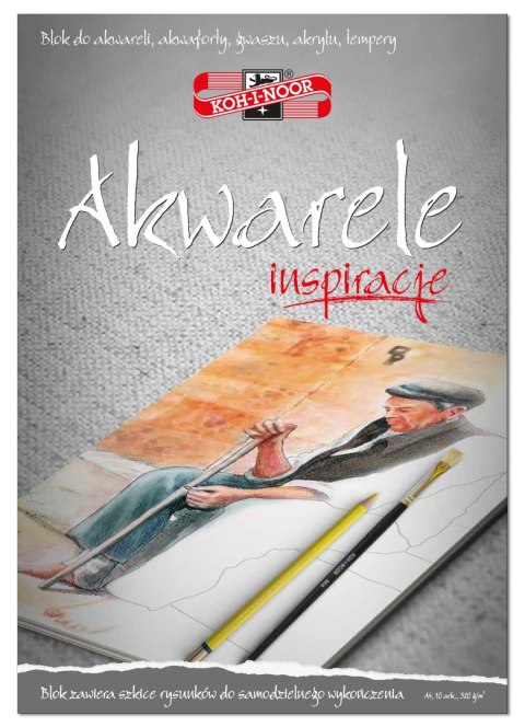 Blok A4 akwarela 20k 320g INSPIRACJE BLO-INAKA4 KOH-I-NOOR Koh-i-noor Blok A4 akwarela 20k 320g INSPIRACJE BLO-INAKA4 KOH-I-NOOR Koh-i-noor