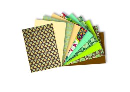 Blok effect ORIENT, 20x29cm, 170-220g/m2, 10 ark, 5 motyw., Happy Color HA 7717 2029-OR Happy Color