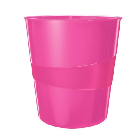 Kosz na śmieci 15L LEITZ WOW różowy metalik 52781023 . Leitz