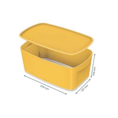MyBox Cosy mały pojemnik z pokrywką, żółty Leitz 52630019 Leitz MyBox Cosy mały pojemnik z pokrywką, żółty Leitz 52630019 Leitz