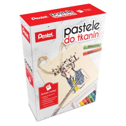 Pastele do tkanin / Zestaw z torbą PTS7-BN15-T PENTEL Pentel Pastele do tkanin / Zestaw z torbą PTS7-BN15-T PENTEL Pentel