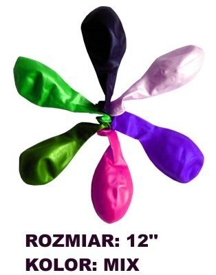 Balony 12 METALLIC, mix kolorów, 100 szt. FIORELLO 170-1684 Fiorello Balony 12 METALLIC, mix kolorów, 100 szt. FIORELLO 170-1684 Fiorello