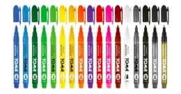 Marker olejowy,cienka fibrowa końcówka 1,5mm, zielony jasny TO-441 Toma Toma