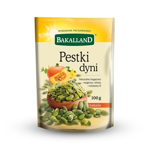 Pestki dyni łuskane 100g BAKALLAND Bakalland Pestki dyni łuskane 100g BAKALLAND Bakalland