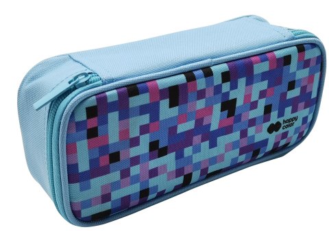 Piórnik saszetka z 1 zamkiem i klapką wewnętrzną, prostokątny, PIXI blue, Happy Color HA 2213 4610-PI1 Happy Color Piórnik saszetka z 1 zamkiem i klapką wewnętrzną, prostokątny, PIXI blue, Happy Color HA 2213 4610-PI1 Happy Color