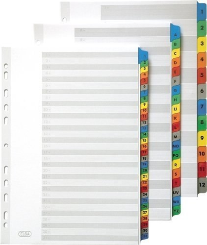 Przekładki kartonowe MYLAR A4, alfabetyczne A-Z kolorowe karty OXFORD 100204595 Oxford Przekładki kartonowe MYLAR A4, alfabetyczne A-Z kolorowe karty OXFORD 100204595 Oxford