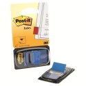 Zakładki indeksujące POST-IT_ (680-B2EU), PP, 25,4x43,2mm, 2x50 kart., niebieskie Post-It 3M