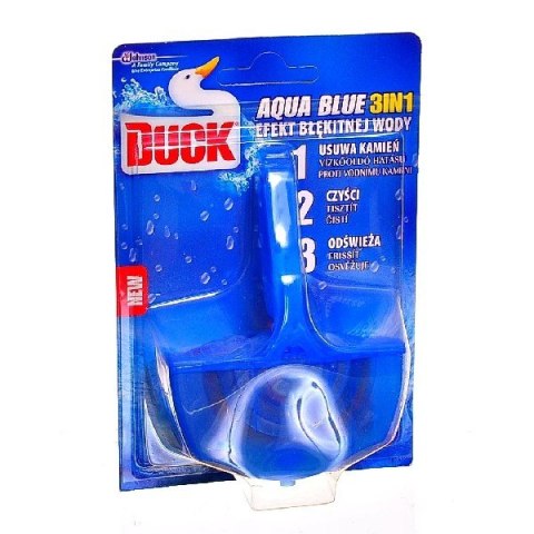 DUCK Zawieszka WC Aqua Blue 4w1 barwiąca 40g 9053 Wc Duck DUCK Zawieszka WC Aqua Blue 4w1 barwiąca 40g 9053 Wc Duck