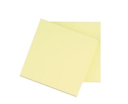 Bloczek samoprzylepny Q-CONNECT, 76x76mm, 1x100 kart., jasnożółty KF10502 Q-Connect