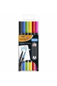Flamastry dwustronne BIC Intensity Dual Tip Etui 6szt, 989694 Bic Flamastry dwustronne BIC Intensity Dual Tip Etui 6szt, 989694 Bic