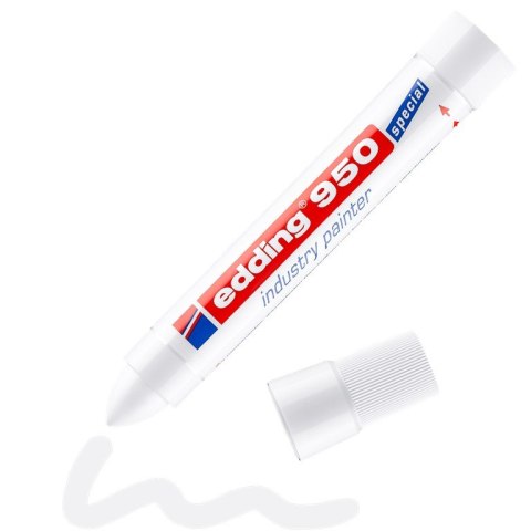 Marker przemysłowy 950 biały 10mm farba w paście EDDING 950/049 Edding Marker przemysłowy 950 biały 10mm farba w paście EDDING 950/049 Edding