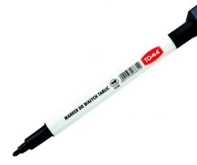 Marker suchościeralny z magnesem i gąbką w nasadce czarny TO-268 Toma Toma Marker suchościeralny z magnesem i gąbką w nasadce czarny TO-268 Toma Toma