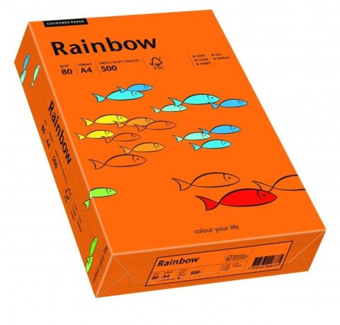 Papier xero kolorowy RAINBOW ciemnopomarańczowy R26 88042453 Rainbow Papier xero kolorowy RAINBOW ciemnopomarańczowy R26 88042453 Rainbow