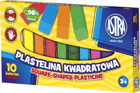 Plastelina Astra kwadratowa 10 kolorów, 303115006 Astra Plastelina Astra kwadratowa 10 kolorów, 303115006 Astra