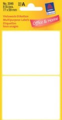 Trwałe minietykiety do opisywania ręcznego, 8 etyk./op., 77 x 59 mm, białe, AVERY ZWECKFORM, 3046 Avery Zweckform