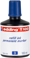 Tusz do markerów permanentnych 100 ml niebieski Edding T100/003/N Edding