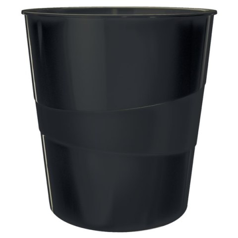 Kosz na śmieci 15L Leitz WOW, czarny 52781095 Leitz