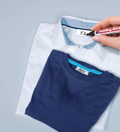 Marker do tkanin 8040 czarny EdDING końcowka okrągła Edding