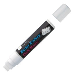 Marker kredowy, końcówka ścięta 15mm, 25g tuszu biały TO-290 TOMA Toma