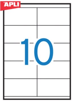 Etykiety 01278 105*57 (100) permanentne APLI (X) Apli