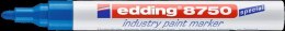 Marker lakierowy przemysłowy okrągła końcówka 2-4 mm niebieski Edding 8750/003/N Edding