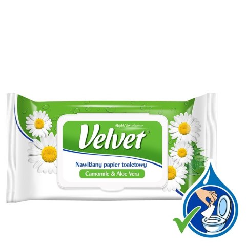 Papier toaletowy VELVET nawilżany (42) RUMIANKOWY Bea Papier toaletowy VELVET nawilżany (42) RUMIANKOWY Bea