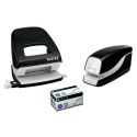 Zszywacz elektryczny na baterie WOW, czarny, 3 lata gwarancji, 10 kartek 55661095 Leitz