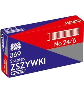 Zszywki 24/6 GRAND 369 10 paczek x 1000sztuk 110-1388 Grand Zszywki 24/6 GRAND 369 10 paczek x 1000sztuk 110-1388 Grand